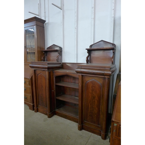 170 - A George IV mahogany breakfront open bookcase