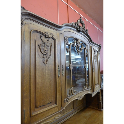 19 - A 19th Century Flemish carved oak Liege side cabinet