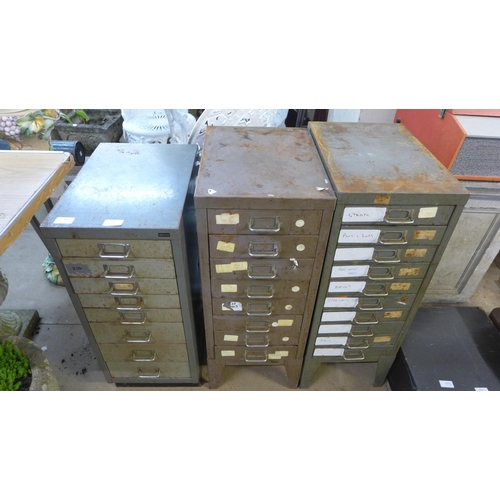 284 - Three Bisley metal cabinets