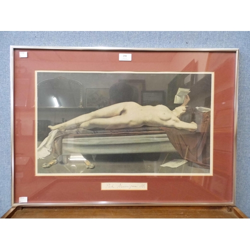 298 - A Pietro Annigoni print, framed