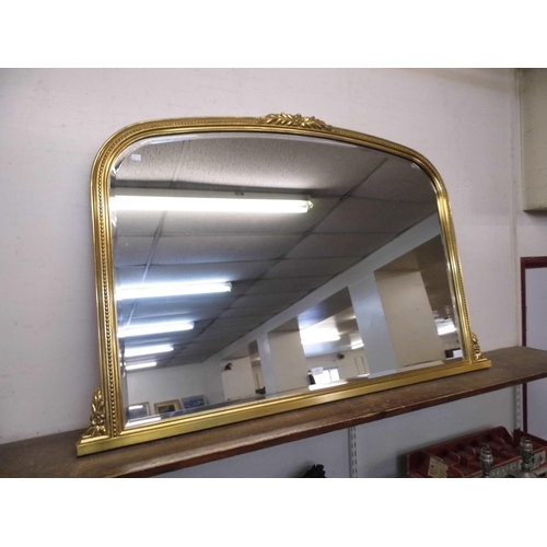 361 - A gilt framed overmantel mirror