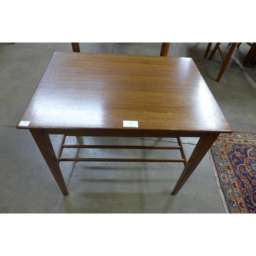 41 - A tola wood occasional table