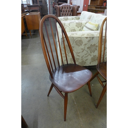 53 - A set of four Ercol Golden Dawn elm and beech Quaker chairs