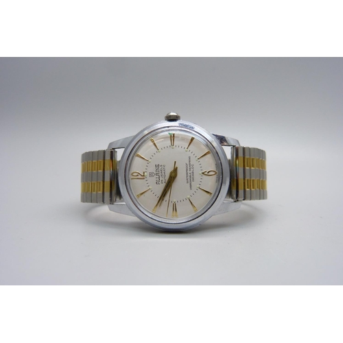 1014 - An Allaine 25 jewels automatic wristwatch