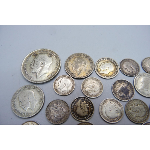 1016 - Silver coins, 60g