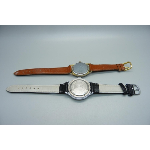 1022 - Two wristwatches, Russian and Spendid calendar