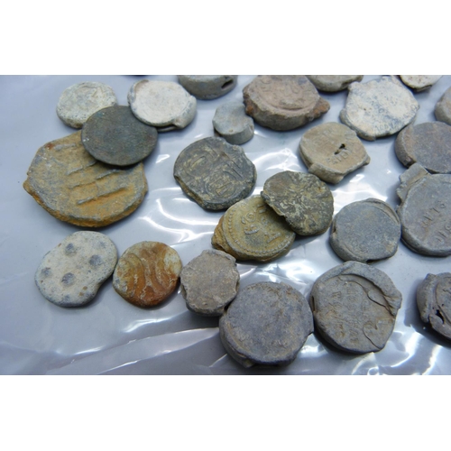 1037 - Metal detecting finds, bead bag seals and medieval tokens