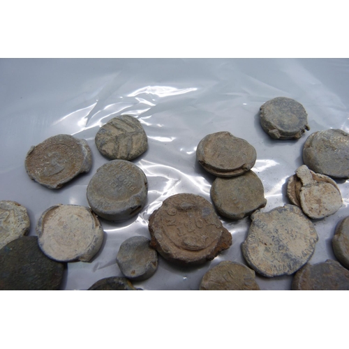 1037 - Metal detecting finds, bead bag seals and medieval tokens