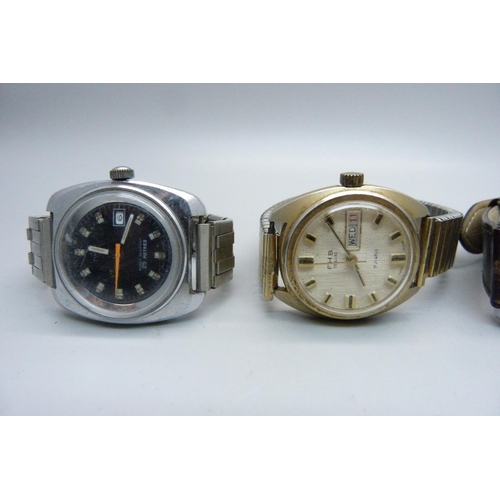 1038 - Four wristwatches including a Sekonda 25 jewels automatic