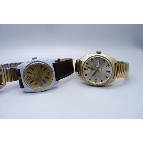 1038 - Four wristwatches including a Sekonda 25 jewels automatic