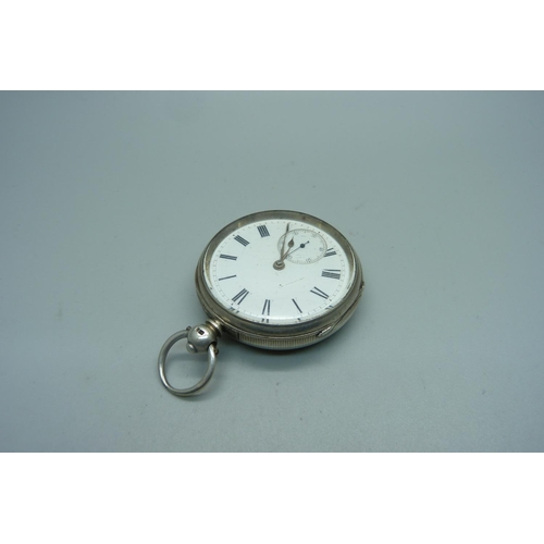 1077 - A silver pocket watch