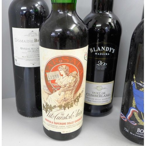 1123 - A collection of sherry, wines, etc. (12)  **PLEASE NOTE THIS LOT IS NOT ELIGIBLE FOR POSTING AND PAC... 