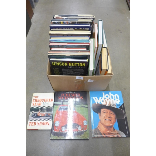 1162 - A collection of motor racing books  **PLEASE NOTE THIS LOT IS NOT ELIGIBLE FOR POSTING AND PACKING**