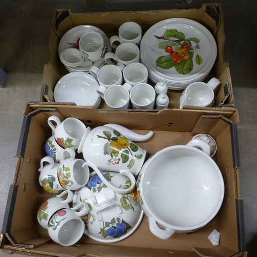 1165 - Two boxes of Portmeirion Pomona pottery  **PLEASE NOTE THIS LOT IS NOT ELIGIBLE FOR POSTING AND PACK... 