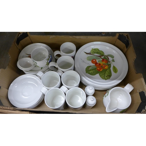 1165 - Two boxes of Portmeirion Pomona pottery  **PLEASE NOTE THIS LOT IS NOT ELIGIBLE FOR POSTING AND PACK... 