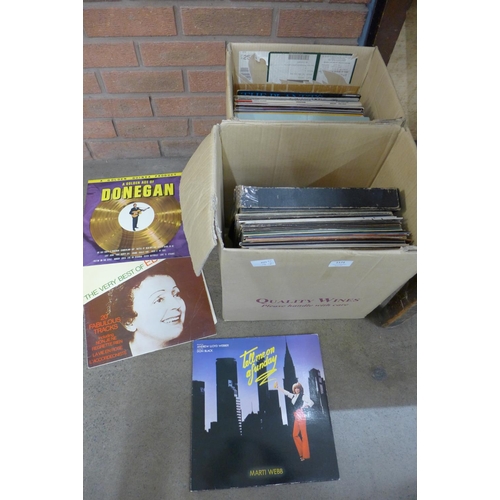 1171 - Two boxes of LP records  **PLEASE NOTE THIS LOT IS NOT ELIGIBLE FOR POSTING AND PACKING**