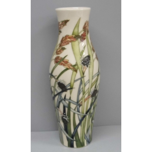 607 - A Moorcroft  Savanna vase, designed by Emma Bossons, 26cm, boxed