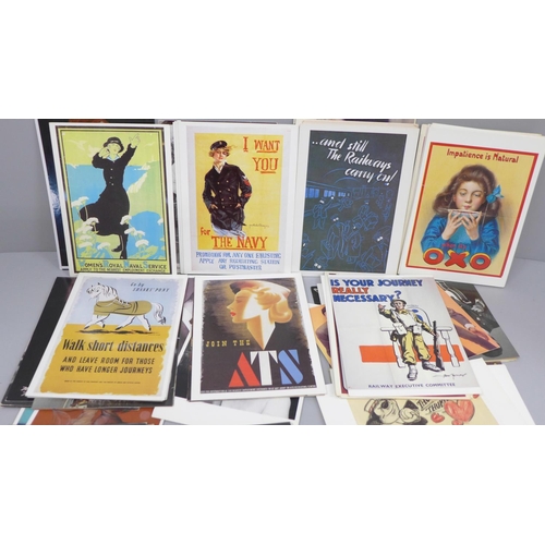 624 - A collection of modern postcards, Beatles, Marilyn Monroe, advertising, Vanity Fair