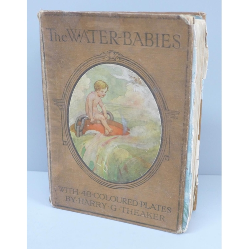 626 - The Water Babies by Charles Kingsley, with 48 coloured plates by Harry G. Theaker