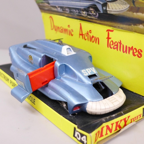 647 - A Dinky Toys Captain Scarlet Spectrum Patrol Vehicle 104, boxed