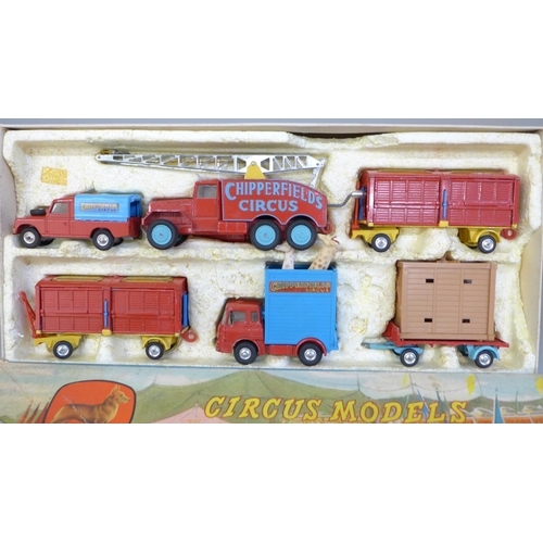 673 - A Corgi Major Toys Gift Set No. 23, Circus models, boxed, lid a/f