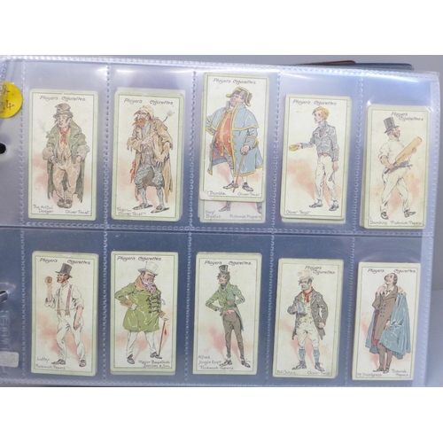 682 - Cigarette cards:- album containing thirteen full sets of Players cigarette cards, including Derby an... 