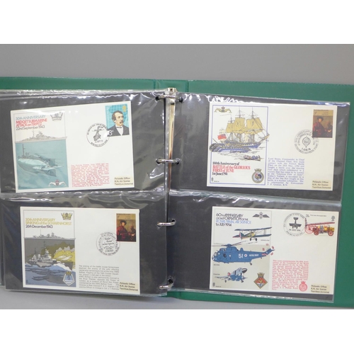 688 - Stamps:- album of Fleet Air Arm and Royal Navy covers, (35)