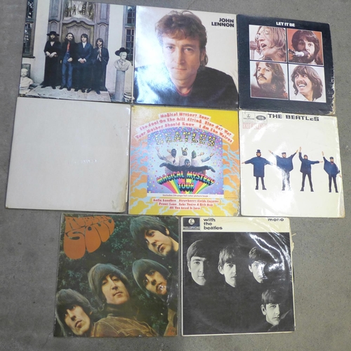 692 - Eight The Beatles and related LP records