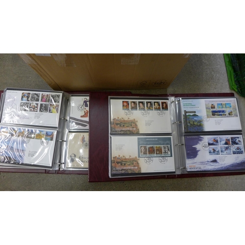 730 - Five albums of first day covers, 1980s to 2000s **PLEASE NOTE THIS LOT IS NOT ELIGIBLE FOR POSTING A... 