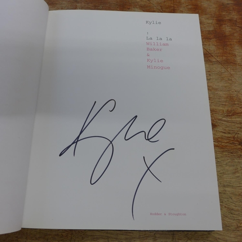 752 - One volume; Kylie Minogue, La, La, La, signed by Kylie Minogue