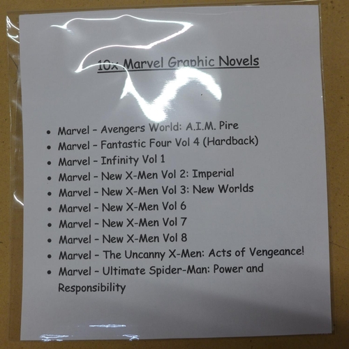 753 - Ten Marvel graphic novels