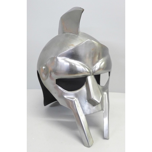 809 - A replica gladiator helmet