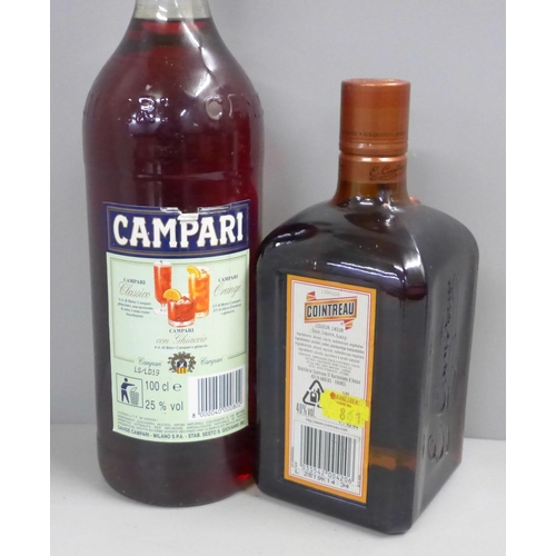 823 - A bottle of Cointreau and a bottle of Campari