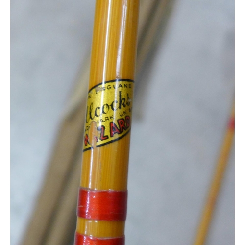 838 - An Allcocks Wizard cane fishing rod