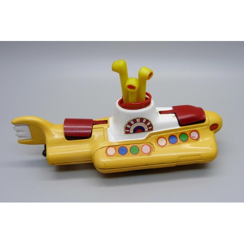 878 - A Corgi Toys The Beatles Yellow Submarine, no box, propeller only has two blades