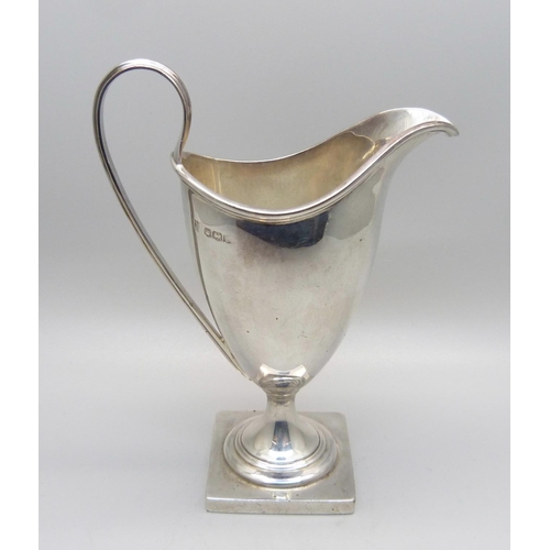 896 - A silver jug with Sheffield marks, 113g