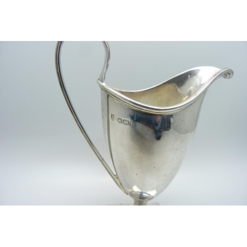 896 - A silver jug with Sheffield marks, 113g