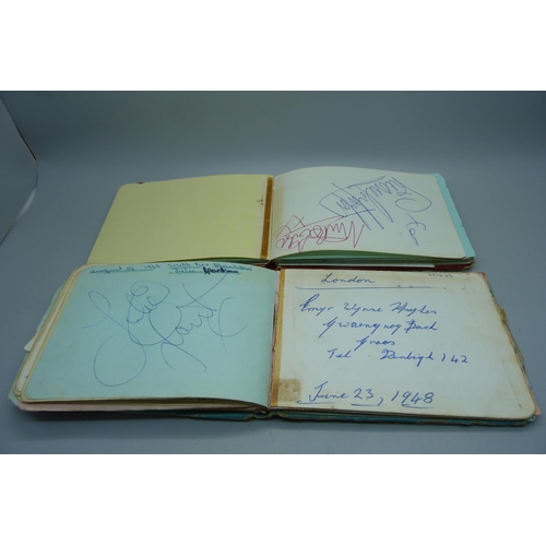 931 - Two 1960's autograph books including Undertakers, Mojos and Manfred Mann