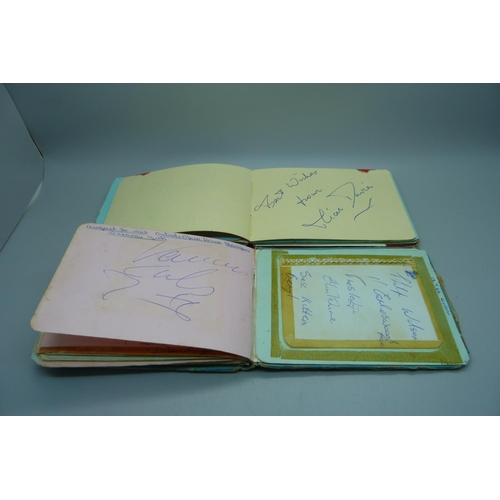 931 - Two 1960's autograph books including Undertakers, Mojos and Manfred Mann