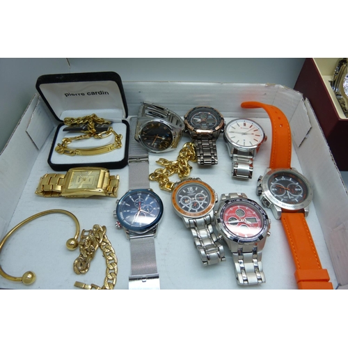 957 - Ingersoll Gems, American Sports, Aria, Lorus and other fashion wristwatches and plated jewellery