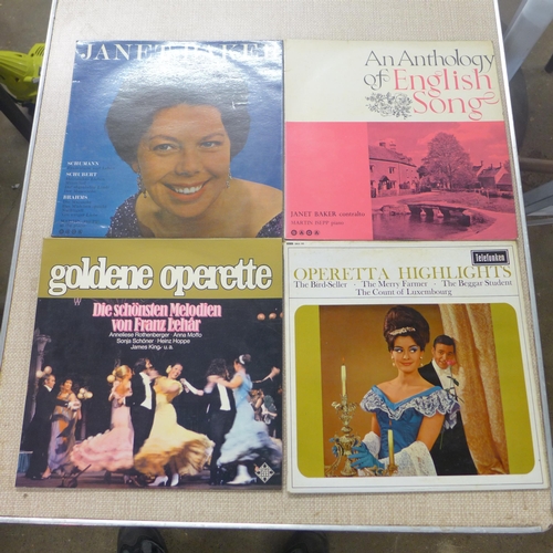 2120 - A collection of various records, three boxes, a bag and loose mainly classical