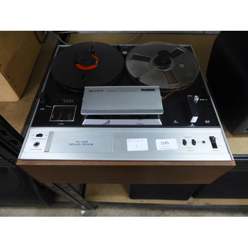 2285 - Sony TC 355 Solid State tape recorder