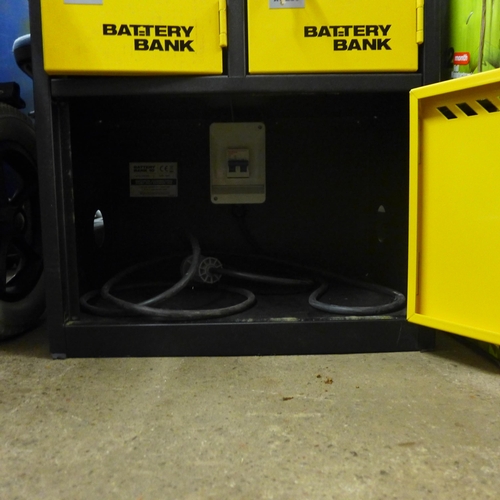 2344 - Battery bank cabinet for mobile phones or electrical charged items