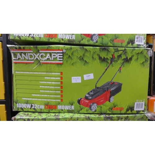 2347 - Landxcape 1000w 32cm lawn mower (GLM321) - W * returned item from major retailer (parts may be missi... 