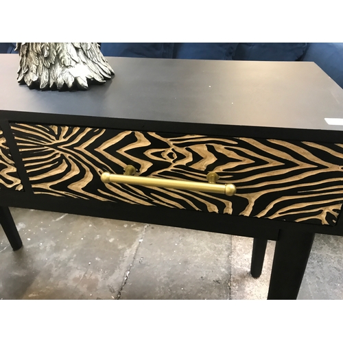 1450 - A zebra print console table