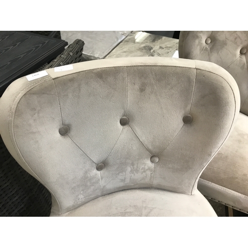 1468 - A pair of Arlo taupe barstools  * This lot is subject to VAT