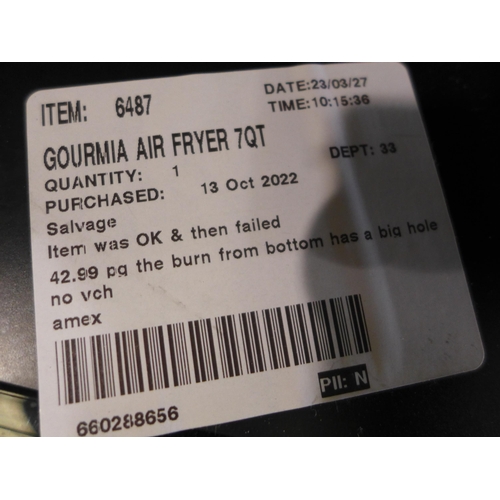 3009 - Gourmia Air Fryer (7QT) (289-186) * This lot is subject to VAT