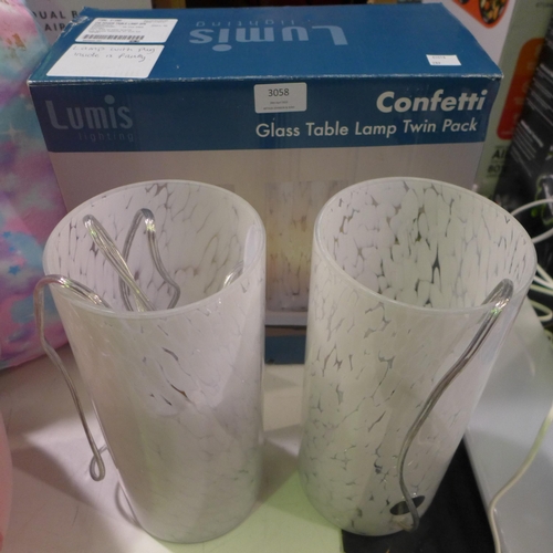 3058 - CG Glass Touch Table Lamp (2 Pack)   (289-280) * This lot is subject to VAT