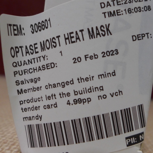 3075 - Optase Moist Heat Mask (289-315) * This lot is subject to VAT