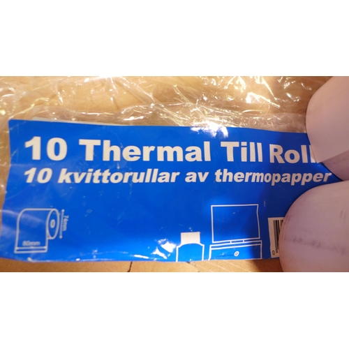 3145 - 10 Thermal Till Rolls (289-195) * This lot is subject to VAT